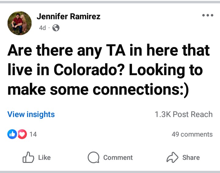 Real post from the group, example 6
